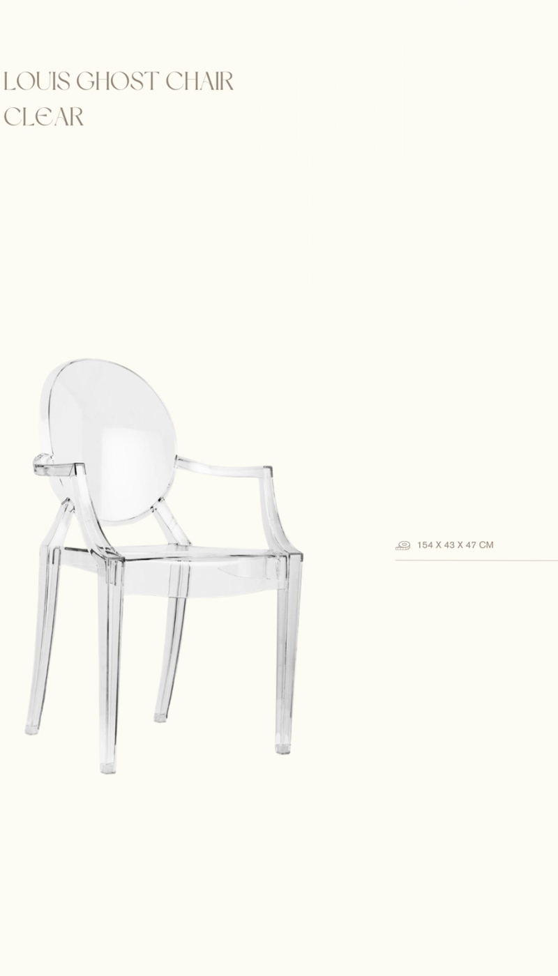 Louis Ghost stolice - Clear