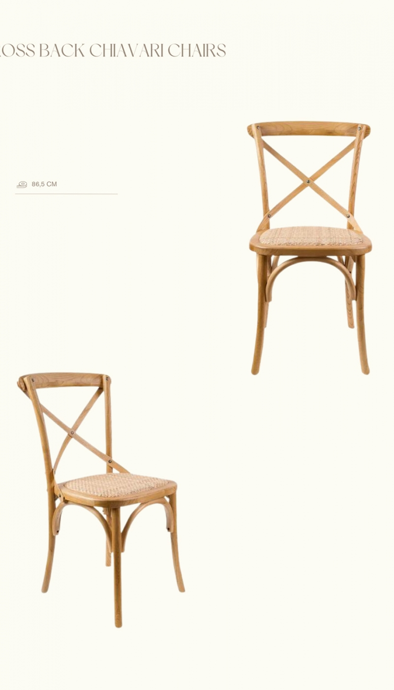 Cross Back Chiavari Chairs