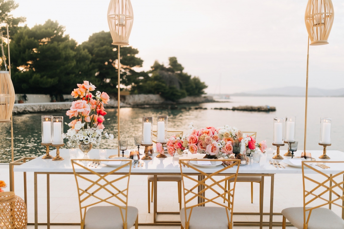 Dinner by the sea