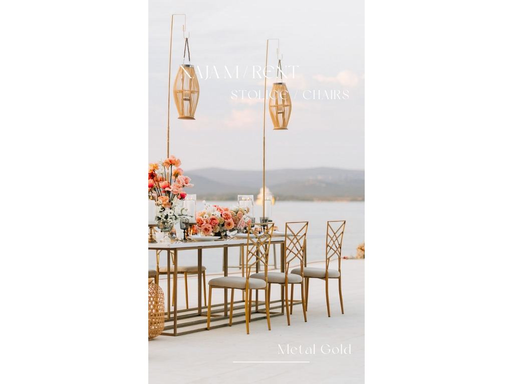 Metal Gold Chairs