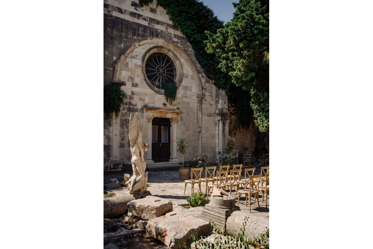 Mediterranean wedding at the Spanish fortress on Hvar