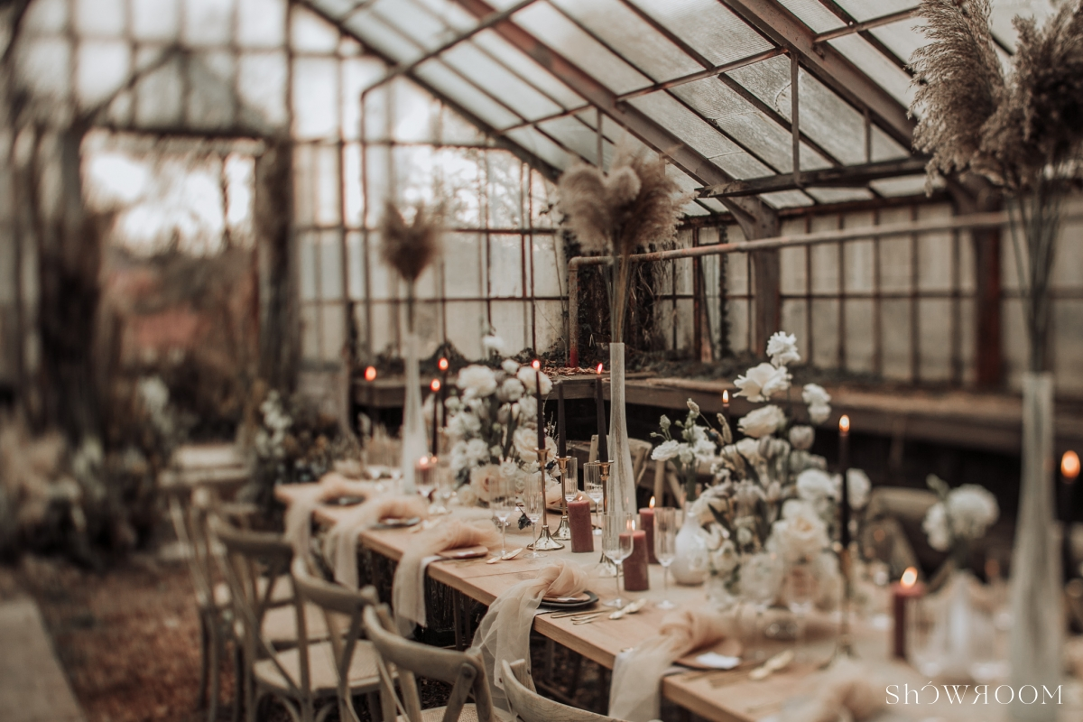 A small wedding in a Greenhouse