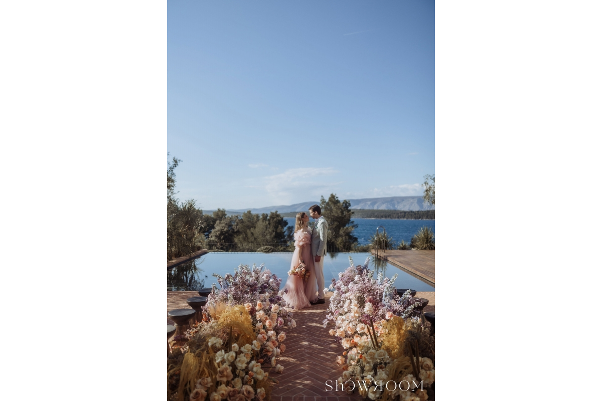 A colorful wedding in Maslina mindful luxury resort Mediterranean